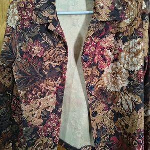 Briggs New York Multicolor Floral Blazer